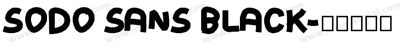 SODO SANS BLACK字体转换